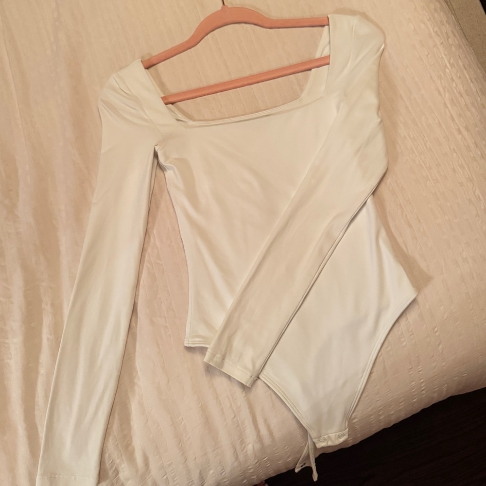 Babaton White Bodysuit